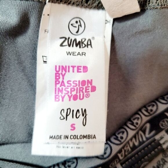 Zumba Wear XSPICY Black and Gray Leggings Size Small - Picture 4 of 6